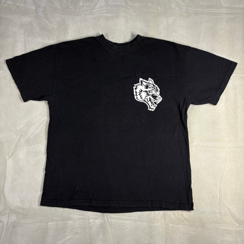 Darc Sport‎ Wolves Club Skull Warrior Limited Edition Pocket Tee 171/1000 Sz L